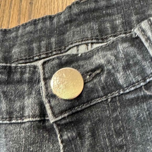 Shein Men's Skinny Jeans Paint Splatter Distressed Dark Wash Size 34 - Picture 10 of 16